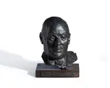 Bust, managing director, ciment fondu by Sydney Harpley, Bronze, offered Aug 2022