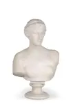 Carved carrara bust 'venus', late 19th century by Guglielmo Pugi, sculpture, sold Jun 2022