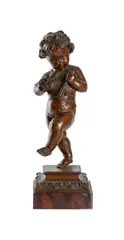 A bronze model of a cherub by Étienne Henri Dumaige, BRONZE, sold Jun 2022