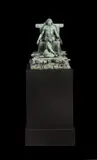 20TH CENTURY Seated male figure above nude woman at his feet, cast signature 'Stephan Sinding in by Stephan Sinding, BRONZE, sold May 2022