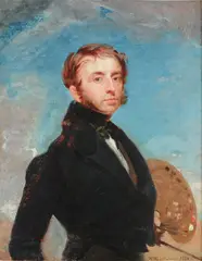 Self portrait by Henry Wyatt, 1834, oil, sold May 2022