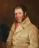 Portrait of john list of the berkeley hunt by Buscall Fox, oil, sold May 2022