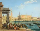 Untitled by Edward Pritchett, oil, sold May 2022