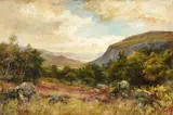 Scottish landscape by Florence Fitzgerald, oil, sold May 2022