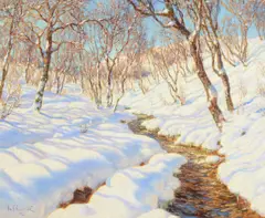 Rayons du matin by Ivan Fedorovich Choultsé, oil, sold May 2022