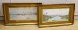 Views along the Nile by Charles Graham, watercolor, sold Apr 2023