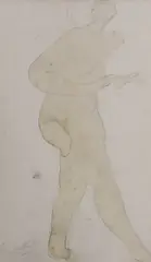 Untitled by Georges Denys Dutheil, pencil and watercolour, sold Mar 2023