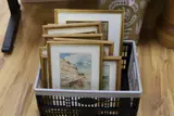 Twelve watercolours by Alixis Mossa, watercolor, sold Mar 2023
