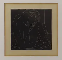 Girl in Bath I by Eric Gill, engraving, sold Mar 2023