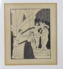 The Harem by Eric Gill, engraving, offered Mar 2023