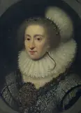 Portrait of Elizabeth of Bohemia, “The Winter Queen’ by Cornelis Janssens van Ceulen, oil, offered Mar 2023