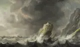 Untitled by Jan Porcellis, oil on panel, sold Mar 2023