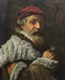 Portrait of a 17th century gentlemanoil on by William Breakspeare, 1881, oil on canvas, sold Mar 2023