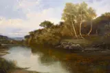 Near Goring on Thames by Benjamin Williams Leader, oil on canvas, offered Mar 2023