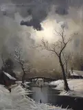 East...thorpe 185 ... by Nils Christiansen, oil on canvas, sold Mar 2023