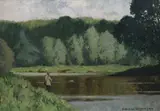 Untitled by Norman Wilkinson, oil on canvas, sold Mar 2023