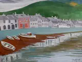 Ullapool, Scotland by Polykleitos Rengos, 1982, oil on canvas, offered Mar 2023