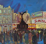 Evening Eros by Michael Quirke, oil on board, sold Mar 2023