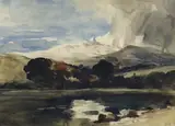 Mountainous lochwatercoloursigned with initials24 by Hercules Brabazon Brabazon, watercolour, sold Mar 2023