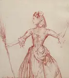 ‘Moira Shearer as Cinderella by William Russell Flint, 1957, drawing, sold Mar 2023