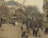 Le Boulevard des Italiens by Jean-François Raffaëlli, etching, offered Mar 2023
