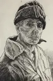 The Afghan Hat by Edgar Holloway, etching, sold Mar 2023