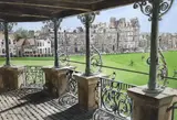 The Balcony, R & A Clubhouse, St Andrews by Kenneth Reed, 1999, ink and watercolour, sold Mar 2023