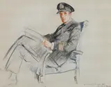 Study of Commander of H.J.B by William Russell Flint, sculpture, sold Mar 2023