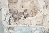 Fontvielle, Arles by Tom Pomfret, 1951, ink and watercolour, sold Mar 2023