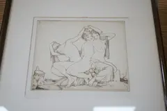 Forlorn Dryads by William Russell Flint, etching, sold Mar 2023