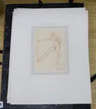 Folio of five charcoal and sepia chalk by William Russell Flint, 1939, charcoal and sepia, sold Mar 2023