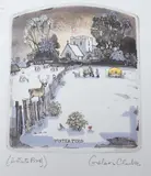 The Place, Boughton Monchelsea by Graham Clarke, pencil, sold Mar 2023