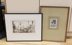Acrobats At Lorca Fair by William Russell Flint, etching, sold Mar 2023