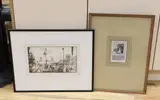 Acrobats At Lorca Fair by William Russell Flint, etching, sold Mar 2023