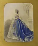 Portrait of the young Queen Victoria, Laurence Hallett label verso, 21 x 16cm by Franz Xaver Winterhalter, watercolour, sold Mar 2023
