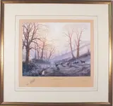 Winter - Pathways thro' the Cornish Seasons by Gerry Hillman, Lithograph, sold Jun 2023