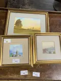 A group of three watercolours: boats at rest by Jim Spencer, watercolor, sold Jun 2023