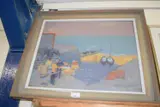 Oil on board, framed by Muriel Inwood 'sheringham Fishermen', OIL ON BOARD, sold May 2023