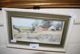 'norfolk farm, blickling', watercolour, f/g by Jason Partner, WATERCOLOUR, sold May 2023