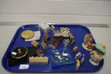 Various model cottages, royal albert beatrix potter ornaments etc by Mixed Lot Powder Compact, watercolor, sold May 2023