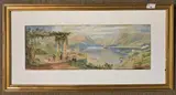 Italian lake scene by Claude Hamilton Rowbotham, watercolour, offered May 2023