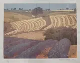 Silk screen with aquatint by Eleanor Scarfe, 1987, pencil, sold May 2023