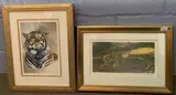Morning Patrol' 8x14.5ins and 'Indian Tiger' 9x12.5ins, limited giclee prints by Stephen Gayford, 2004, giclee, sold May 2023