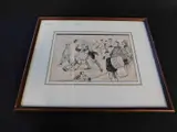 Original pen and ink by Bert Thomas, 1903, ink, sold Apr 2023