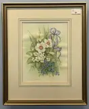 Botanical study by Andrew Osborne, watercolour, offered Apr 2023