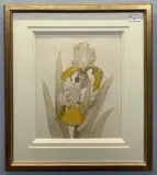 Yellow and White Iris by Olga Makrushenko, 2006, watercolour, sold Apr 2023