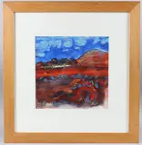 Landscape by Robert Nicholson, 1982, watercolour, offered Apr 2025
