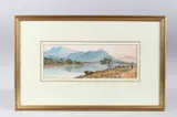 Mountainous river landscape by Edwin Aaron Penley, 1871, Watercolour, signed and dated, sold Apr 2025