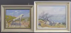 Widecombe Valley from Bonehill by Ernest Knight, oil on board, sold Mar 2025
