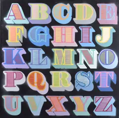 British by Ben Eine, Acrylic on canvas, offered Feb 2025